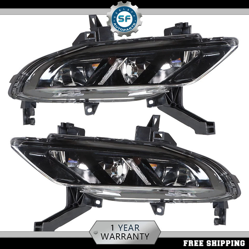 Front Bumper Driving Fog Light Lamps Assembly Kit For Nissan Maxima 2016-2019 - Image 2 of 4