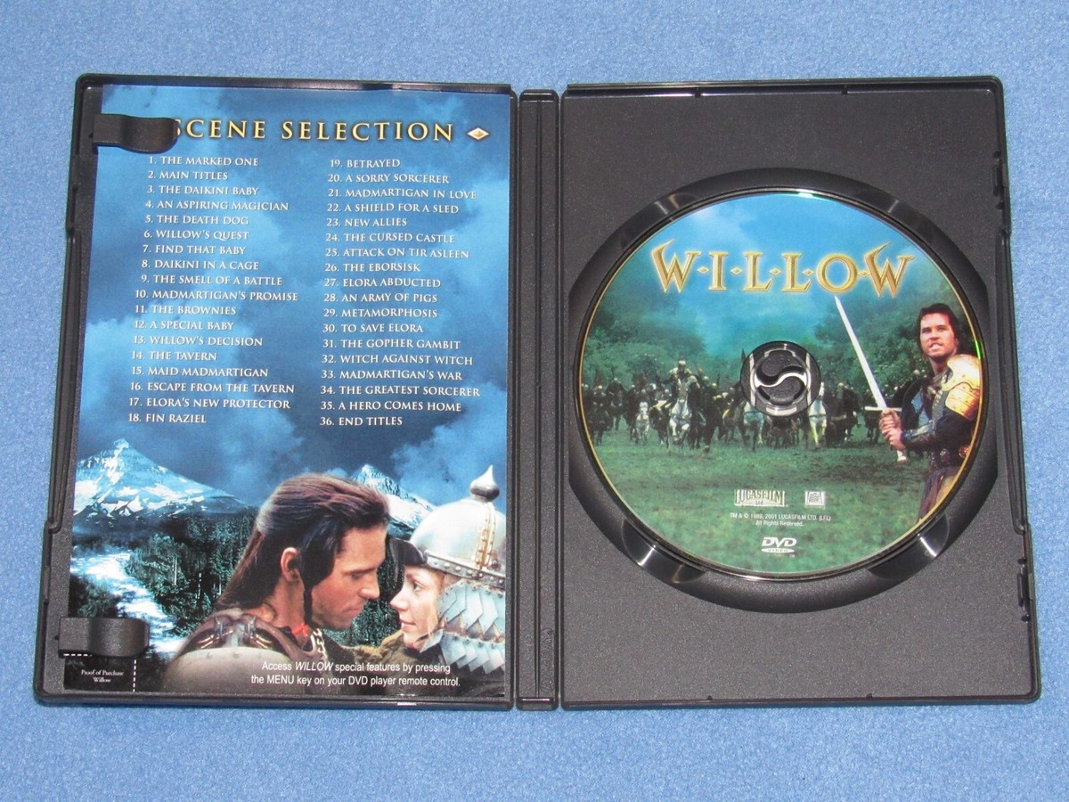 WILLOW (DVD, 2001, Special Edition) ~Val Kilmer, Ron Howard