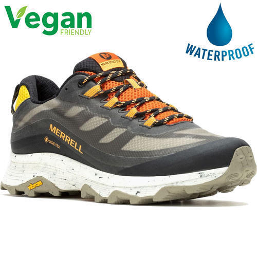 Merrell Moab Speed GTX Mens Grey Waterproof Vegan Walking Shoes Trainers UK 8-13 - Picture 1 of 18