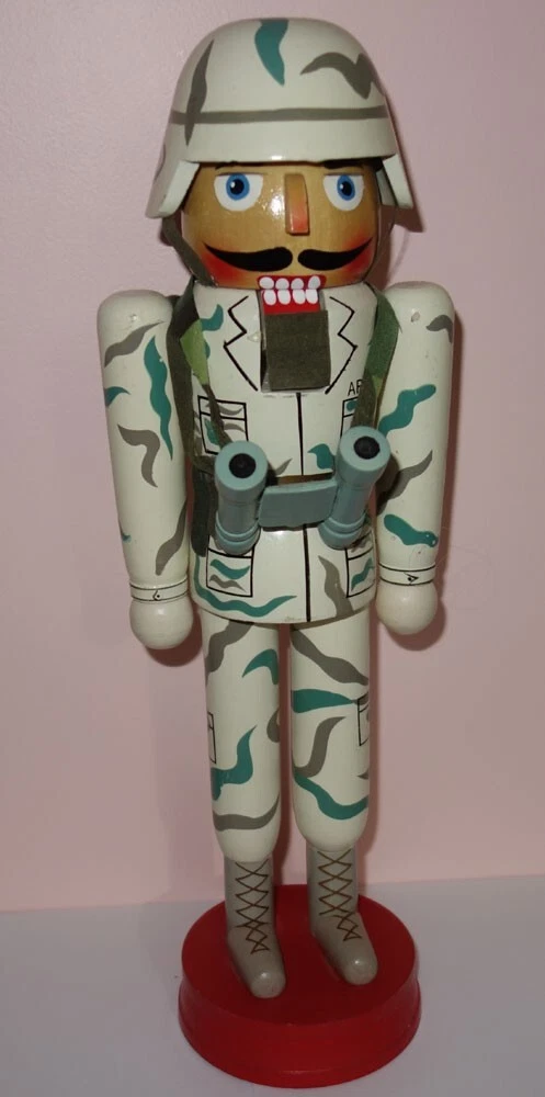Traditional Holiday Christmas Wooden NutCracker Military Army Soldier 14" Tall
Opens in a new window