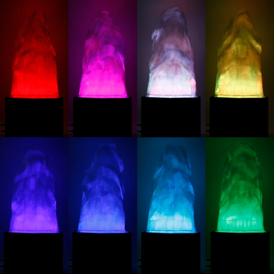 160W Fake Fire Light DMX Stage DJ 3D RGB LED Fake Flame Light Lamp Xmas Decor - Image 2 of 4