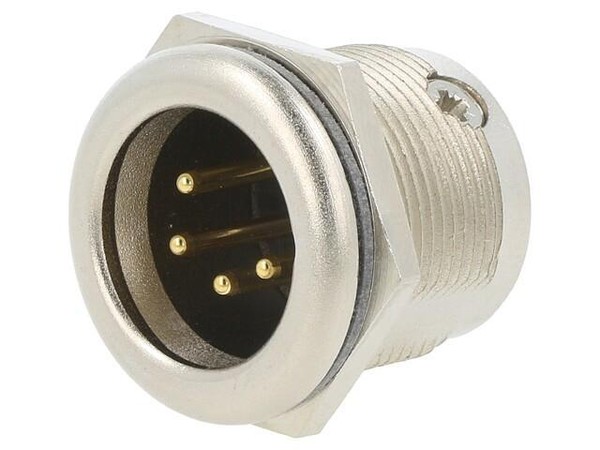 NC4MPR-HD Buchse Xlr MäNnlich Pin: 4 Gerade LöTen Silber 10A 1,5Mm2 Neutrik-image