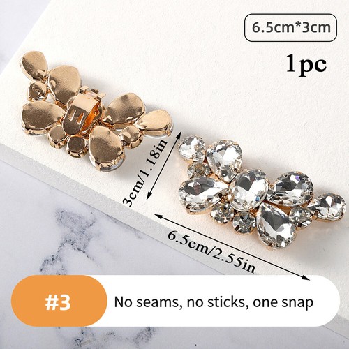 Shoes Buckles Bridal Shoes Decorations Crystal Bowknot Charms Jewelry 1Pc DIY - Picture 14 of 21