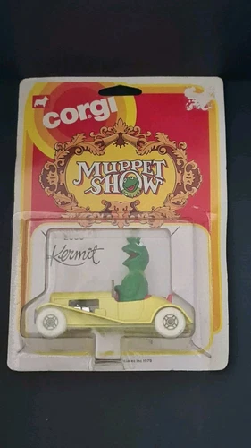 VINTAGE 1979 DIE CAST CORGI KERMIT THE FROG CAR MUPPET SHOW JIM HENSON