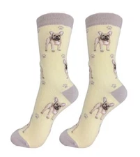 French Bulldog Dog Socks Full Body Fun Novelty Dress Casual Unisex SOX Unisex