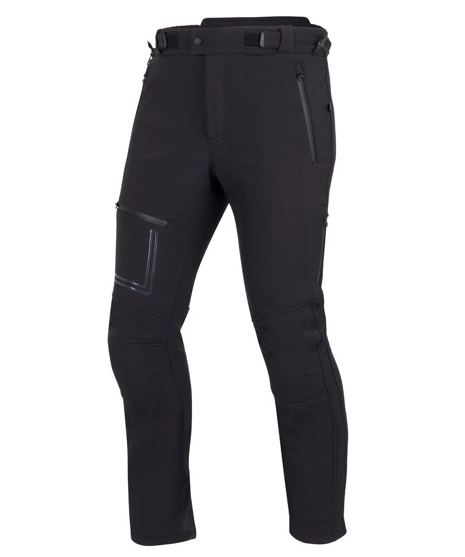 BERING Pantaloni Moto Eco In Tessuto, Invernali, Impermeabili E Rifrangenti, Unisex, Taglia M, Nero
