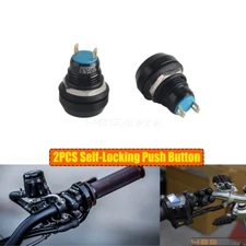Universal Handlebar Switch Button Horn High Low Beam Self-Locking Latch Button