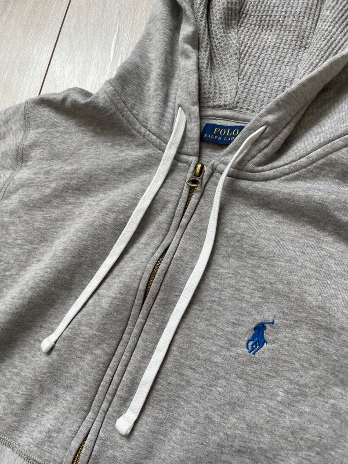 Felpa con cappuccio Polo Ralph Lauren piccola pony con cerniera