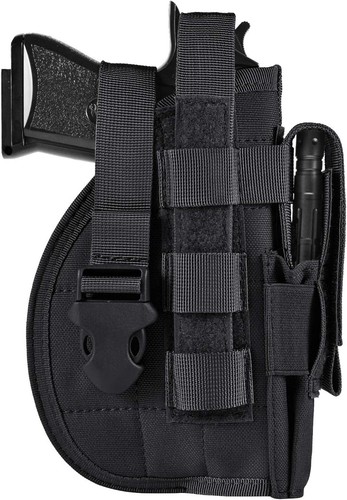 Tactical Adjustable Pistol Holster with Magazine Pouch Right Hand for Glock 1911 - Picture 2 of 12
