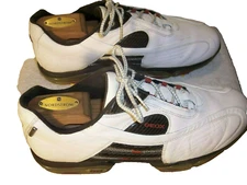 Geox Net sz 9 Mostly White Leather Golf Shoes