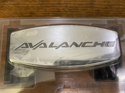 AVALANCHE NICKEL METAL SIGN 7" X 3" NEW - Picture 3 of 8