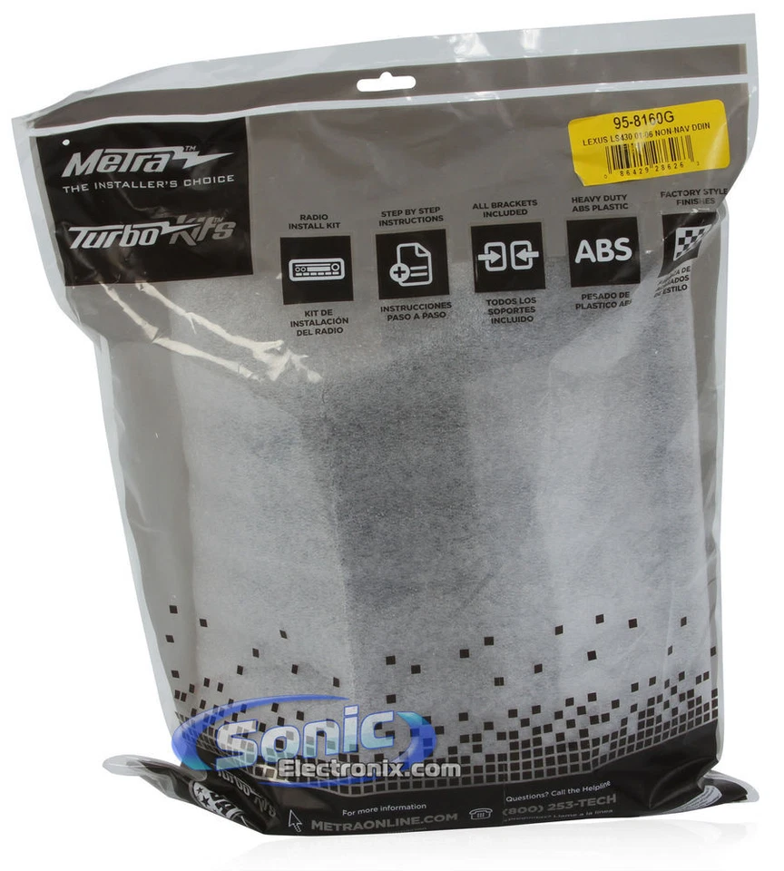 Kit de tablero doble DIN Metra 95-8160G para Lexus 2001-2006 LS430 nuevo Foto 3 de 3