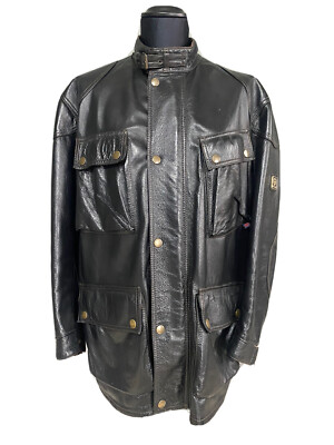 Giacca Pelle Belstaff Usata Belstaff Giacca Di Pelle Nera Da Donna