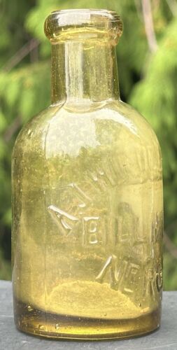 Botella de vidrio de agua mineral A J Wintle & Sons Bill Mills Nr Ross años 1880 - Imagen 9 de 22