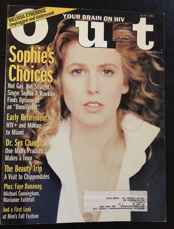 May 1995 Sophie B Hawkins Out Magazine RARE Melissa Etheridge - Springsteen