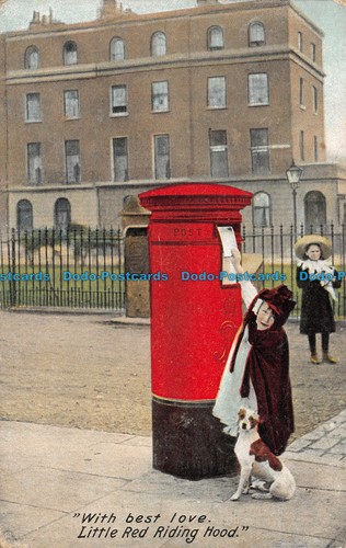 R119398 With Best Love. Rotkäppchen. Kromo. 1907