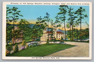 #ad Postcard Arlington Hotel amp; Medical Arts Building Hot Springs National Park AR $12.95