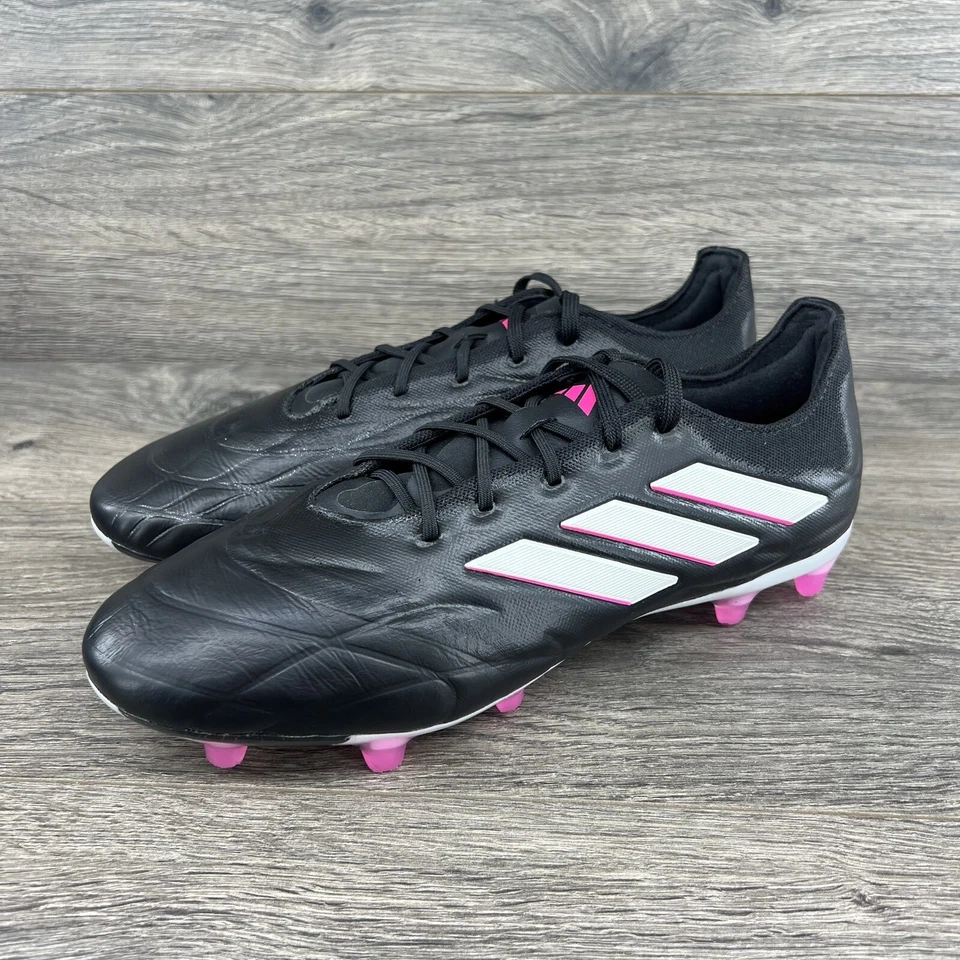 Botines de fútbol Adidas Copa Pure .2 FG para hombre talla 9,5 negro rosa HQ8898 Foto 2 de 4