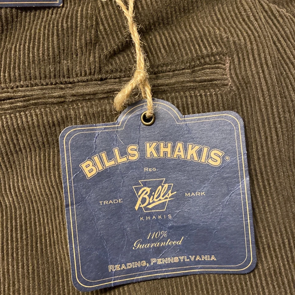 Bills Khakis Pana 11 Ballena 100% Algodón 42 X 36 NUEVO CON ETIQUETAS M3-C11C-*310C-42 Calidad Foto 4 de 4