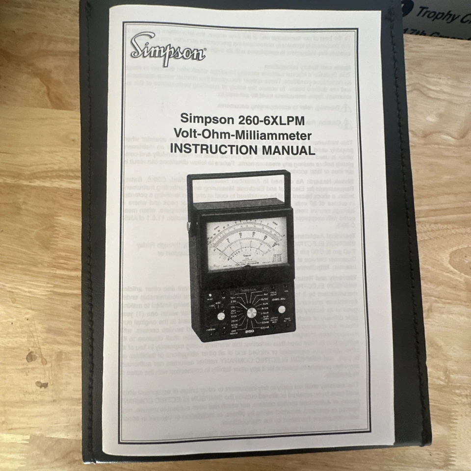 Simpson 260 Series 6XLPM Overload Protected Volt Ohm Milliammeter Multimeter - Image 4 of 4