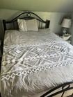 Gray Geometric Quilted 100% Cotton Twin Comforter Machine Washable — photo 1