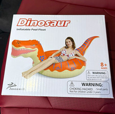 Jasonwell Dinosaur Inflatable Pool Float for Ages 8 Swimming Pool Toy