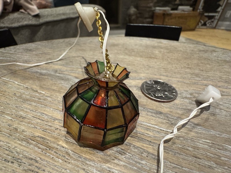 Dollhouse Hanging Vintage Style 12 Volt w/Plug Lighting-WORKS
