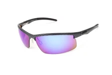 Icicles Cylinder Transition Mirror Lens Sunglasses with Carbon Fiber Frame