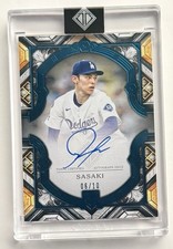 2025 Topps Transcendent Roki Sasaki Gold Frame Blue Auto #’d 6/10 Color Match