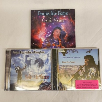 3 CD LOT Douglas Blue Feather Native American Flute Music New!