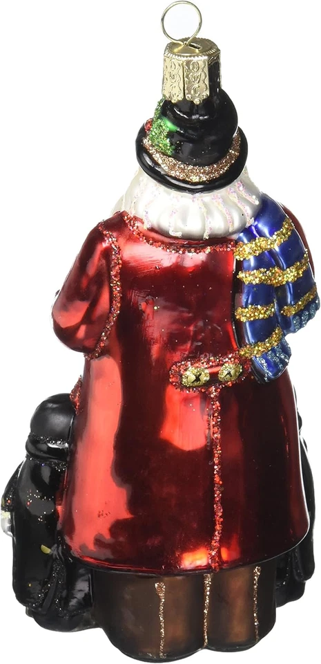 Caroling Santa Glass Blown Ornament - Image 2 of 3