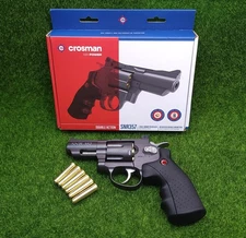 Crosman CO2 Dual Ammo Full Metal Revolver Air Gun Pistol - BB & Pellet - SNR357