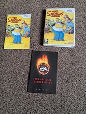 THE SIMPSONS GAME BOX INLAY, MANUAL ARTWORK NO GAME DISC