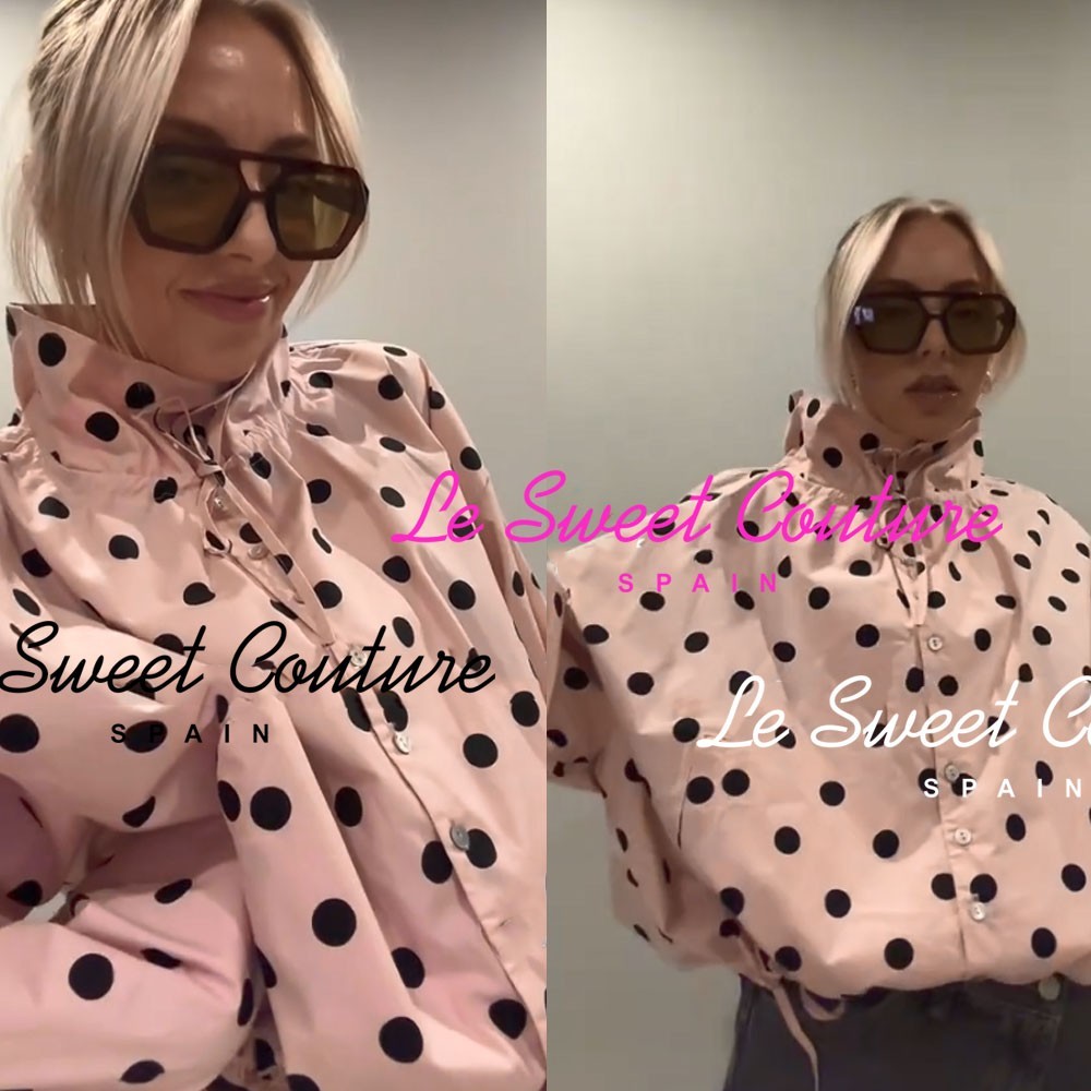 ZARA FW25/26 LIGHT PINK POLKA DOTS JACKET 4341/730/644 | eBay