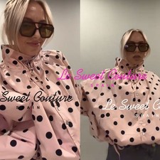 ZARA FW25/26 LIGHT PINK POLKA DOTS JACKET 4341/730/644