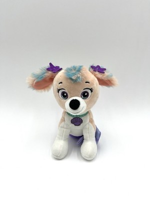 Rare Paw Patrol Aqua Pups Coral 7  Merpup Mermaid Dog Plush - Great Condition