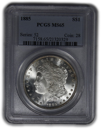 1885 P PCGS MS65 - Silver Morgan Dollar $1 US Coin #62109A