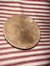 Antique Miniature Wooden Trencher Primitive Bowl