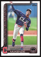 2025 Topps Series 2 Base Triston McKenzie Cleveland Guardians #645