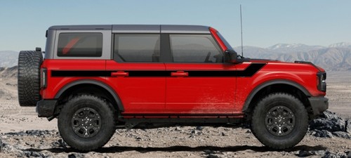 2021-up Ford Bronco Retro Special Decor Style Side Graphics Kit (Wide Below Body - Picture 9 of 99
