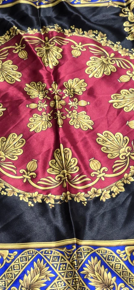 Винтажный шарф для конного спорта Gil de Losne Paris 32 дюйма x 32 дюйма - Изображение 4 из 4