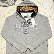 Supreme x MM6 Maison Margiela Gray Full Zip Skull Hoodie Men’s Size M