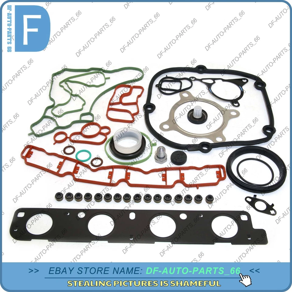 Полный комплект уплотнений прокладки двигателя Elring от оригинального производителя для VW Jetta GTi AUDI Q5 A4 2.0T CAEB - Изображение 2 из 4