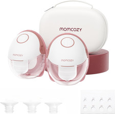 Imagen de Momcozy M6 Wearable Breast Pump Hands Free Double Set 2 Count Carrying Case