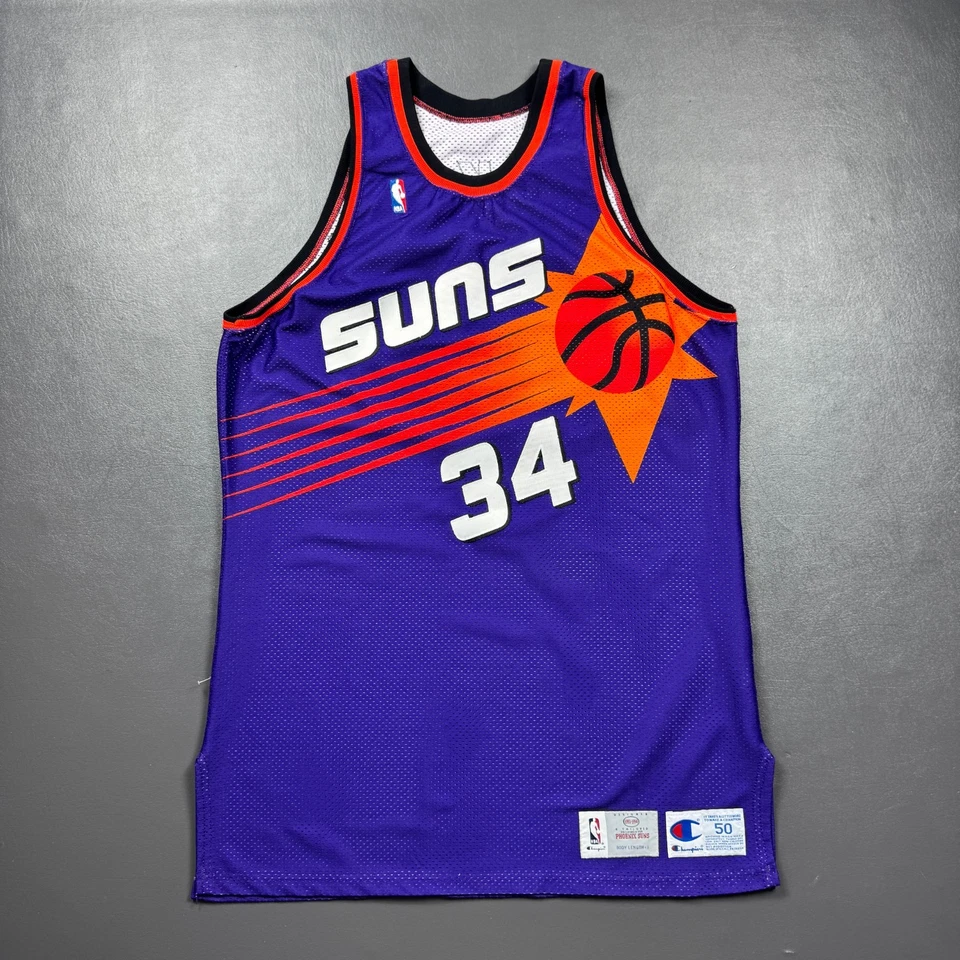 Camiseta Pro Suns 100% autêntica Charles Barkley Vintage Champion 93 94 usada em jogos - Imagem 3 de 4