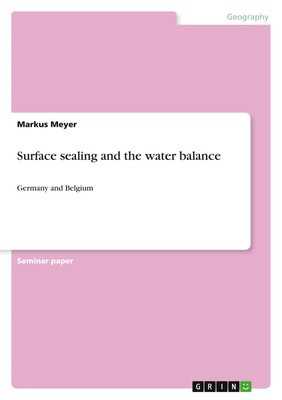 Markus Meyer | Surface sealing and the water balance | Taschenbuch | Englisch
