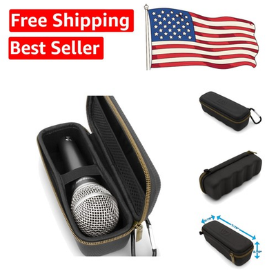 #ad #ad Impact Resistant Microphone Case for 6.75” Wired Microphones Travel Ready $22.24