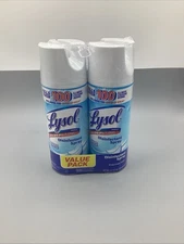 2 Can Value Pack Lysol Disinfectant Spray Crisp Linen Scent, 12.5 oz-NEW!!!
