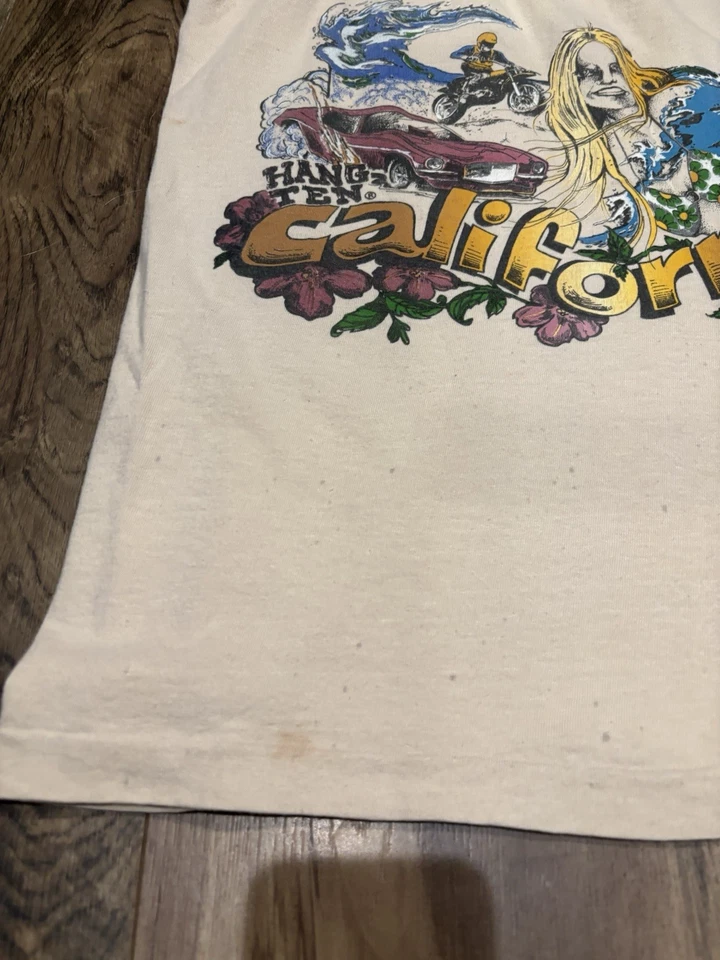 Vintage 1970's Hang Ten Tank Size XL California Multicolor Rare  Surf Wear - Image 2 of 4