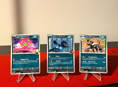 Pokemon Company Astral Radiance 5-Card Lot Spiritomb/Murkrow/Obstagoon